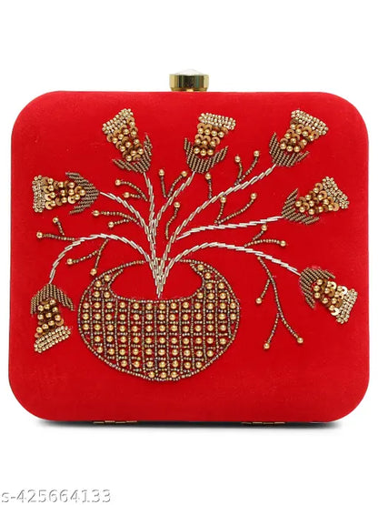 MaFs Embridered Women Clutch