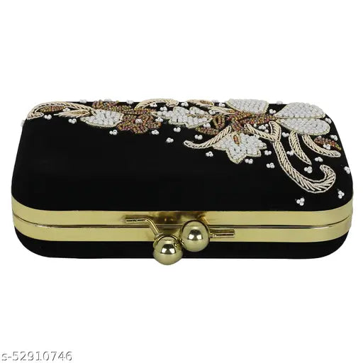 MaFs Embroidered Trendy And  Stylish Handmade Women Clutche