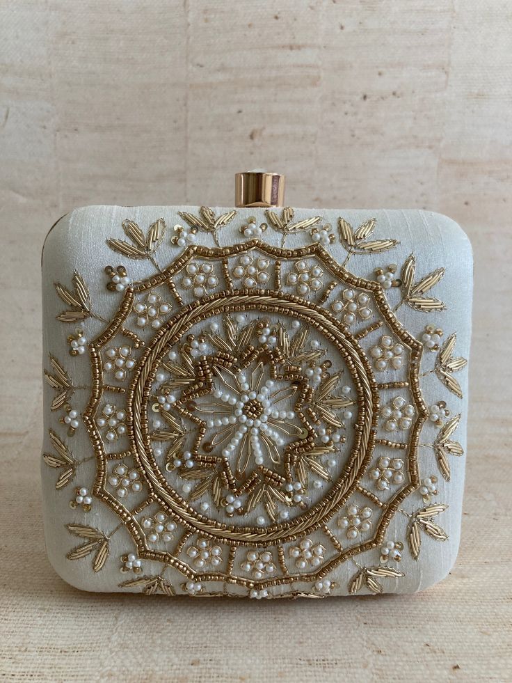 MaFs Emb Thali Square Clutch for Women