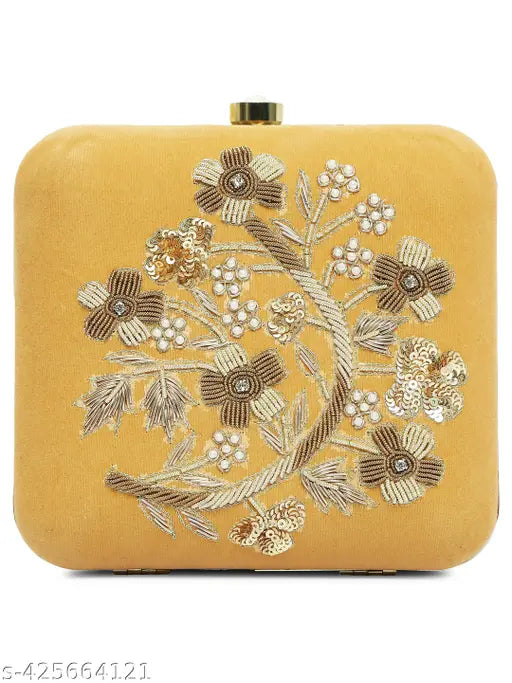 MaFs Trendy Bride Women's Velvet Clutch