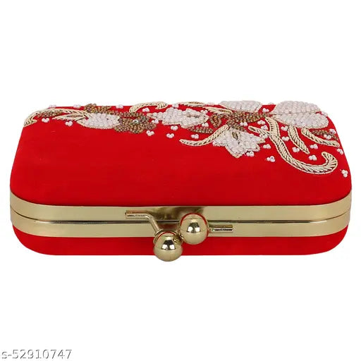 MaFs Embroidered Trendy And  Stylish Handmade Women Clutche