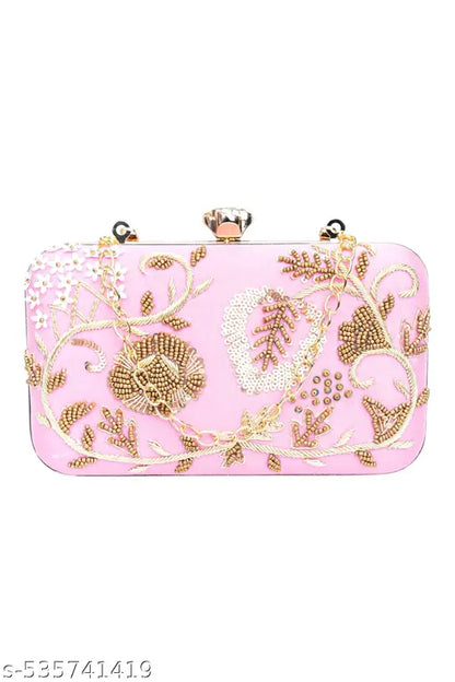 MaFs Embroidered Party Clutche For Women/Girls