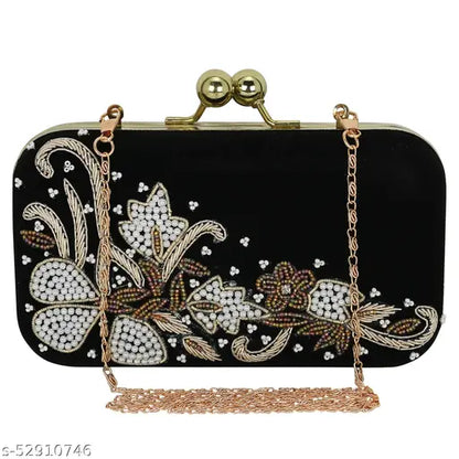 MaFs Embroidered Trendy And  Stylish Handmade Women Clutche