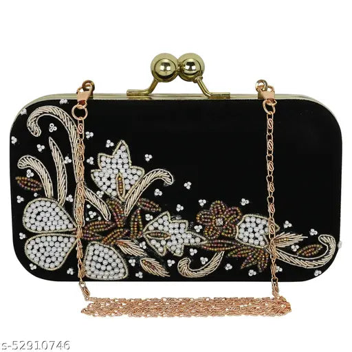 MaFs Embroidered Trendy And  Stylish Handmade Women Clutche